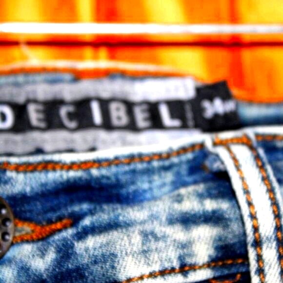 🔥 Decibel Biker Moto Denim Shorts – Size 34 - Picture 8 of 10